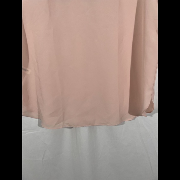 NEW Ann Taylor Pink Sleeveless Chiffon Top Lace XL - Picture 6 of 11